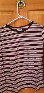 Stripes Long Sleeve T Shirt